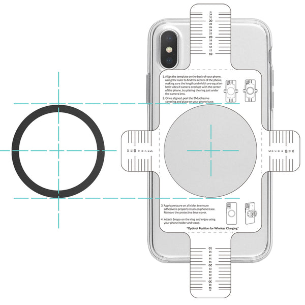 Naztech 15605 MagUp MagSafe Magnetic Ring 2-Pack